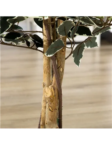 HOMCOM Set of Two Artificial Ficus Trees