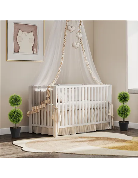 HOMCOM Set of 2 Decorative Artificial Plants, 60cm Faux Topiary Cypress Ball Trees with Plastic Pot and Pebbles, Fake Plants for