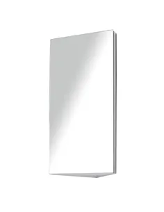 HOMCOM Stainless Steel Wall mounted Bathroom Corner Mirror Storage Cabinet Single Door 300mm (W)