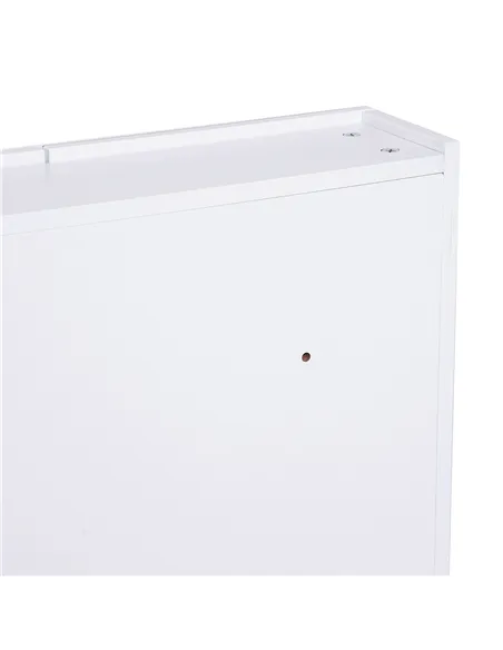 HOMCOM Mirror Cabinet, Wall Mount Bathroom Storage Cabinet with Adjustable Shelf, Double Door Cupboard, 60 x 15 x 75 cm, White