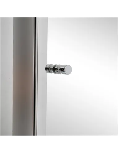 HOMCOM Stainless Steel Wall mounted Bathroom Mirror Cabinet 2 Shelves Storage Unit Furniture w/Single Door (60H x 40L x 13D (cm)