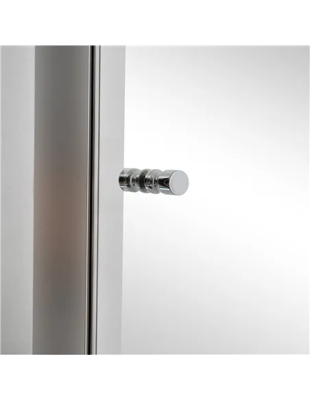 HOMCOM Stainless Steel Wall mounted Bathroom Mirror Cabinet 2 Shelves Storage Unit Furniture w/Single Door (60H x 40L x 13D (cm)