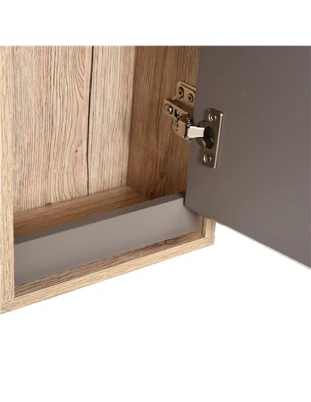 HOMCOM Bathroom Mirror Cabinet, Wall-Mounted Bathroom Cabinet with Mirror and Adjustable Inner Shelf,  57L x 14.2W x49.2H cm