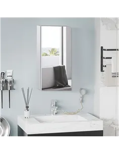 HOMCOM Stainless Steel Wall-mounted Bathroom Mirror Storage Cabinet 300mm (W) 2