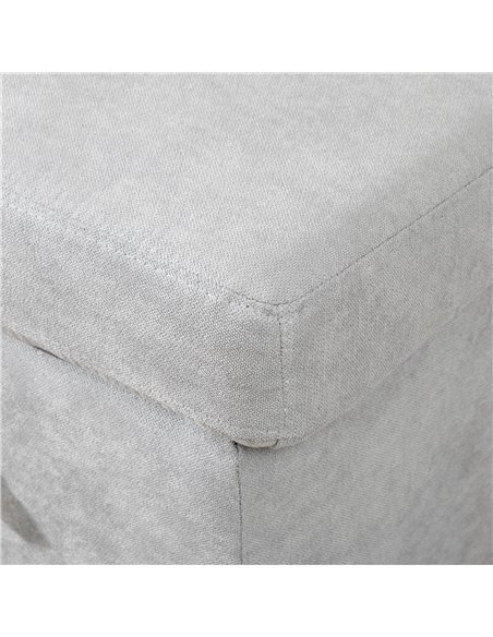HOMCOM L Sofa Bed, with Storage - Light Grey