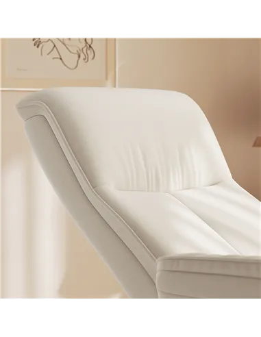 HOMCOM 10-Point Massage Recliner Armchair - Cream