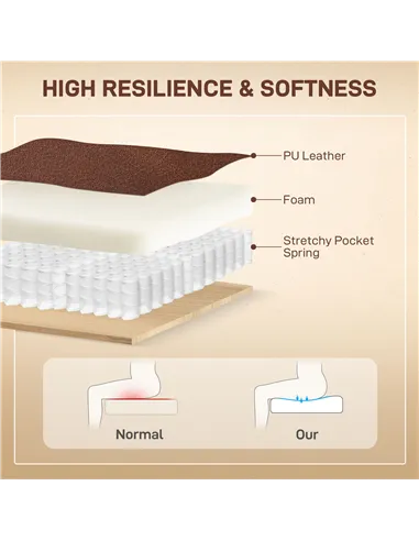 HOMCOM Power Lift Recliner Chair for Elderly, Overstuffed Faux Leather Riser and Reclining Chair with USB A+C Ports, Remote Cont