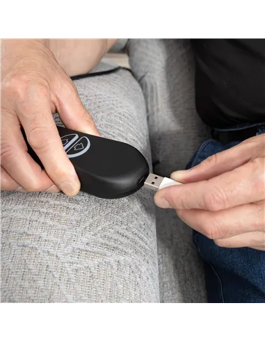 HOMCOM Velvet-Feel Electric Riser Recliner Chair - Grey