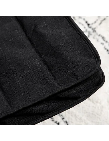 HOMCOM Wooden Armchair, Upholstered Linen Lounge Chair with Adjustable Footrest & Removable Cushion, Poang Chair for Living Room