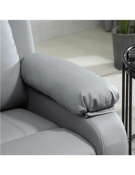HOMCOM Riser and Recliner Chair with Massage, Heat, Power Lift Recliner Chair for Elderly with Remote Control, Extended Footrest