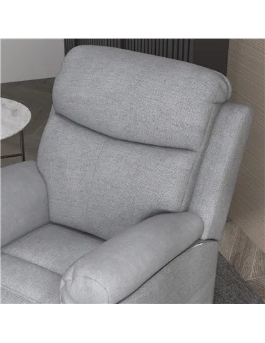 HOMCOM Power Lift Recliner Chair, Electric Lift Chair for Elderly, Overstuffed Linen Fabric Riser and Reclining Armchair with Re