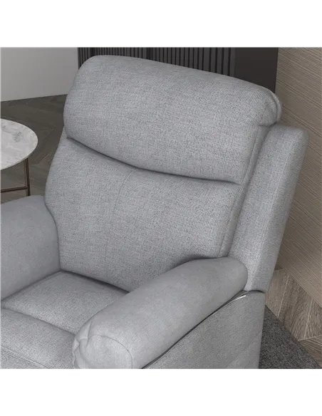 HOMCOM Power Lift Recliner Chair, Electric Lift Chair for Elderly, Overstuffed Linen Fabric Riser and Reclining Armchair with Re