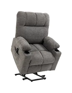 HOMCOM Electric Riser and Recliner Chair for Elderly, Power Lift Recliner Chair with Remote Control, Grey