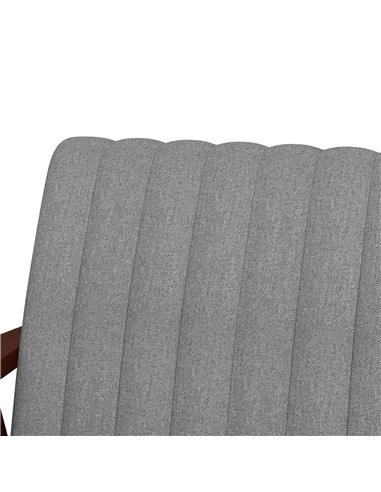 HOMCOM Modern Armchair, Fabric Accent Chair, Grey 839-916V70GY