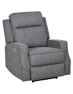 HOMCOM 150° Electric Reclining Chair, with USB port and Footrest - Charcoal Grey
