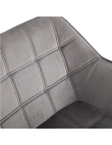 HOMCOM Armchair Accent Chair with Wide Arms, Set of 2, Grey 833-P056