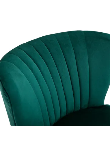 HOMCOM Set of 2 Velvet Accent Chair, Occasional Tub Seat, Green 833-P059