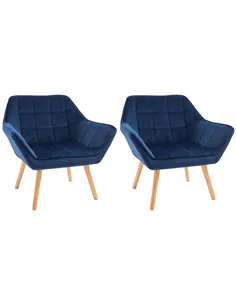 HOMCOM Armchair Accent Chair, Vanity Chair with Wide Arms, Slanted Back, Padding, Metal Frame, Wooden Legs, Home Bedroom Furnitu