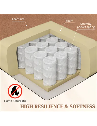 HOMCOM Power Lift Riser and Recliner Chair with Vibration Massage, Heat, Brown 713-167V70BN