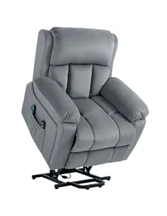 HOMCOM Eight Massage Point Electric Reclining Lift Chair, with Remote - Grey