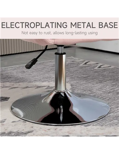 HOMCOM Arm Chairs, Accent Chair, Contemporary Vanity Armchair Pink 833-757V71PK