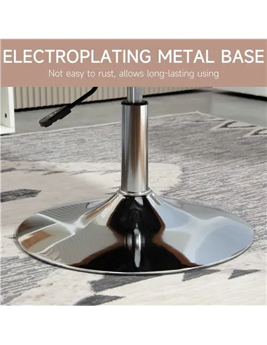 HOMCOM Swivel Accent Chair for Living Room Contemporary Vanity Armchair, Brown 833-757V73BN