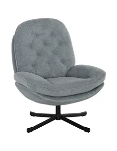HOMCOM Relaxed Swivel Armchair - Grey