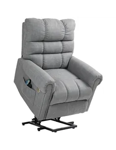 HOMCOM Rise and Recline Electric Massage Armchair - Grey