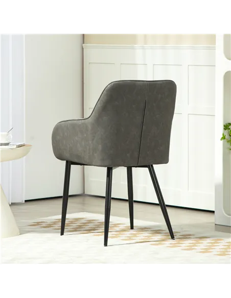 HOMCOM Accent Chair with Foot Pads, Upholstered Armchair, Cream White 83B-046V70CW