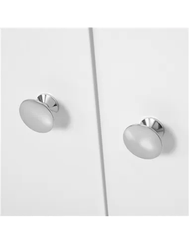 HOMCOM Sideboard Storage Cabinet Cupboard, Open Bookcase with 2 Doors 5 Compartments Wooden Modern Style for Living Room Bedroom