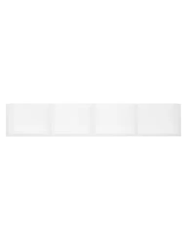 HOMCOM Wall Mount 84 CD / 56 DVD/Blu-ray/ Media Storage Rack 4 Cubes Wooden Shelf Organizer Unit Bookcase Display (White)