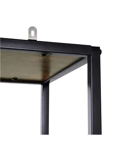 HOMCOM 6 Tier Bookcase, Industrial Tall Shelf Unit with Steel Frame for Home Office, Study, Living Room, Hallway, 82 x 33.5 x 17