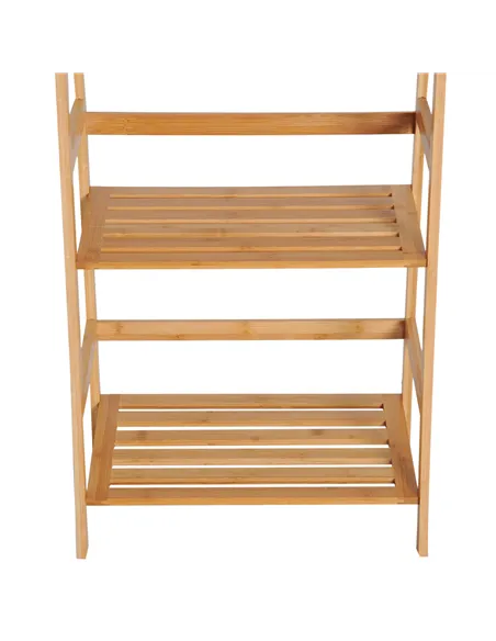 HOMCOM Bamboo Ladder Shelf, 4-Tier Bookshelf, Freestanding Bookcase for Living Room, Study, Bedroom, Home Office, 48 x 31.5 x 12