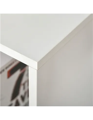 HOMCOM Six-Cube Bookcase - White Wood Effect