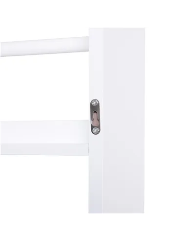 HOMCOM Bookcase, 4 Tier Wall Mounted Bookshelf, 15cm Depth Storage Shelving Rack for Bedroom Nursery Office Home, Accessories Su