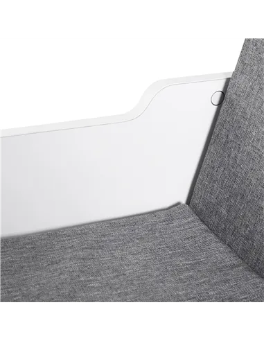 HOMCOM Bookcase Storage Shelf with Cushioned Reading Seat, Cube Bookshelf Organizer for Bedroom Living Room, White