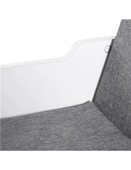 HOMCOM Bookcase Storage Shelf with Cushioned Reading Seat, Cube Bookshelf Organizer for Bedroom Living Room, White