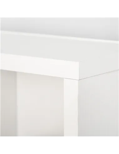 HOMCOM CD Storage Unit with Adjustable Shelves, 89 x 130.5 cm, White