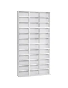 HOMCOM 33 Adjustable Compartment Storage Unit - White