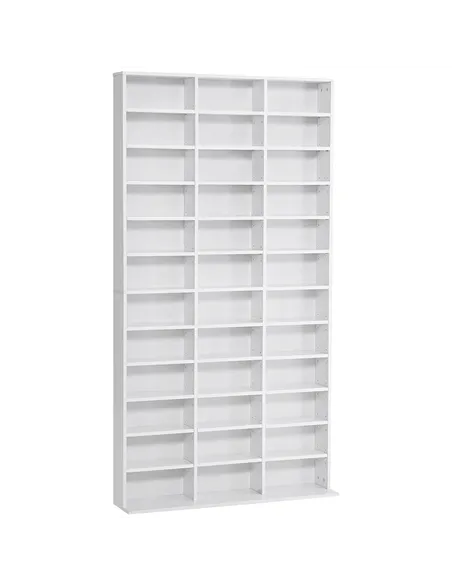 HOMCOM 33 Adjustable Compartment Storage Unit - White