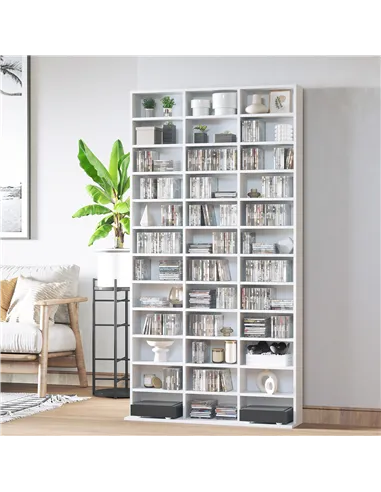 HOMCOM 33 Adjustable Compartment Storage Unit - White