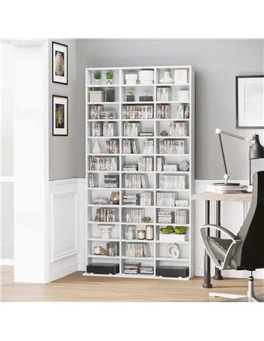 HOMCOM 33 Adjustable Compartment Storage Unit - White
