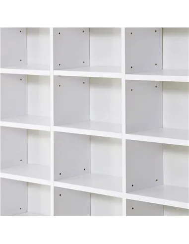 HOMCOM 33 Adjustable Compartment Storage Unit - White