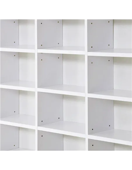 HOMCOM 33 Adjustable Compartment Storage Unit - White