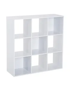 HOMCOM Nine-Cube Storage Shelf - White