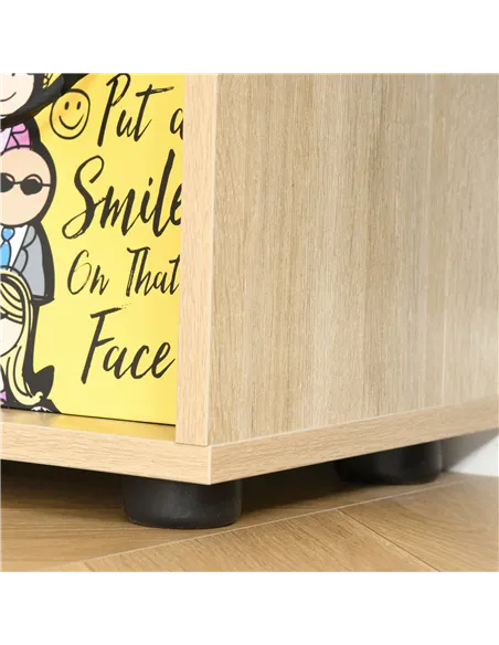 HOMCOM 8-Cube Bookcase, Tall Display Shelf, Standing Storage Rack for Study Room, Living Room, 70 x 24 x 178cm, Natural