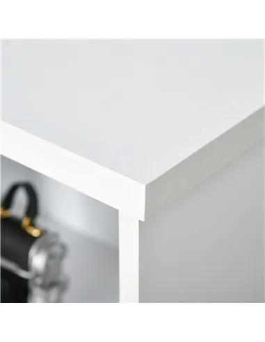 HOMCOM Wooden Cube Bookcase, 2 Tier Open Storage Shelving Unit with 4 Compartments, Freestanding Display Bookshelf for Home Offi