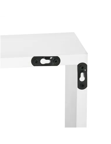 HOMCOM Floating Shelves, Wall Mounted Interlocking Cube Shelves, Display Wall Shelf for Living Room, Bedroom, Hallways, White