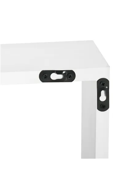 HOMCOM Floating Shelves, Wall Mounted Interlocking Cube Shelves, Display Wall Shelf for Living Room, Bedroom, Hallways, White