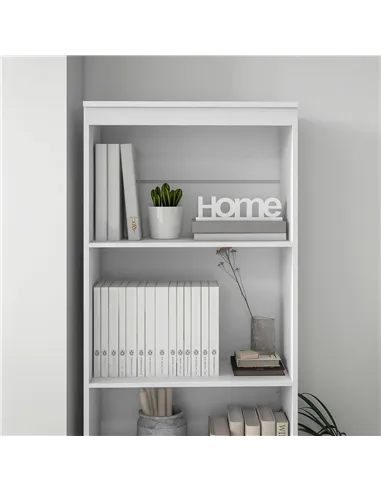 HOMCOM 180cm Tall Bookcase, with Shelves and Drawers - White